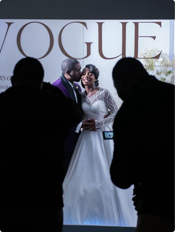 Magazine Booth Vogue Wedding